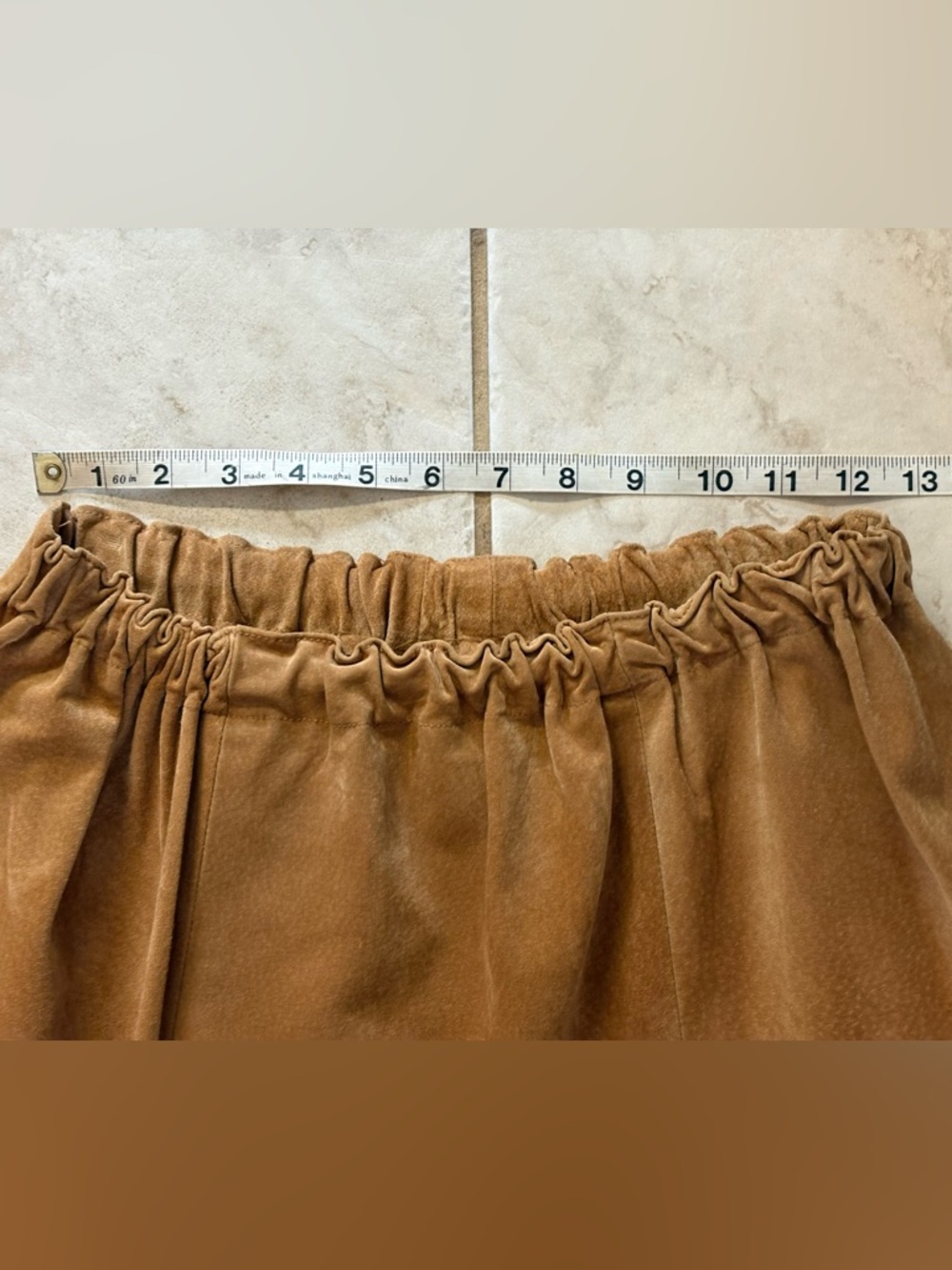 VNTG Stampede Two Piece Vest & Skirt Set, Brown Embossed Leather. - Picture 7 of 8